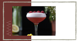 Рецепт коктейля "Винтажная розовая леди" в молекулярной кухне